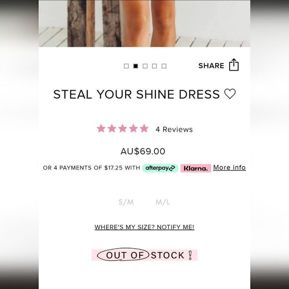 NWT🏷️HELLO MOLLY STEAL YOUR SHINE DRESS - Picture 4 of 8